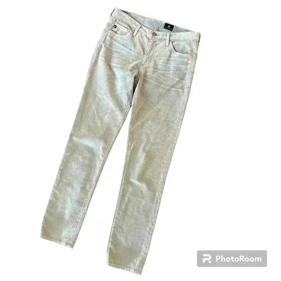 Adriano Goldschmeid AG Prima Ankle Cigarette Ankle Corduroy Skinny Jean Size 27 - Picture 1 of 11